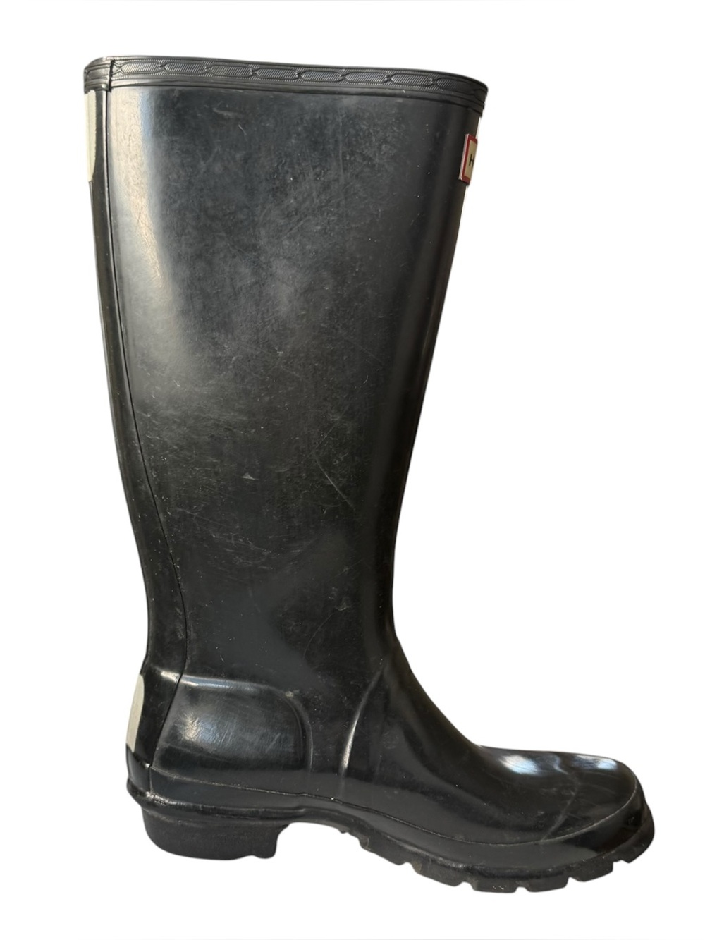 Hunter Kids Original Gloss Tall Rain Boots Big Kids 4 M / 5 F Black Waterproof - Picture 8 of 16